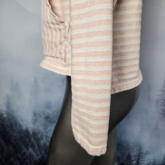 Columbia Melody Spring Fleece Lined Orange Stripe Hooded Jacket | Women's Medium - Picture 7 of 16